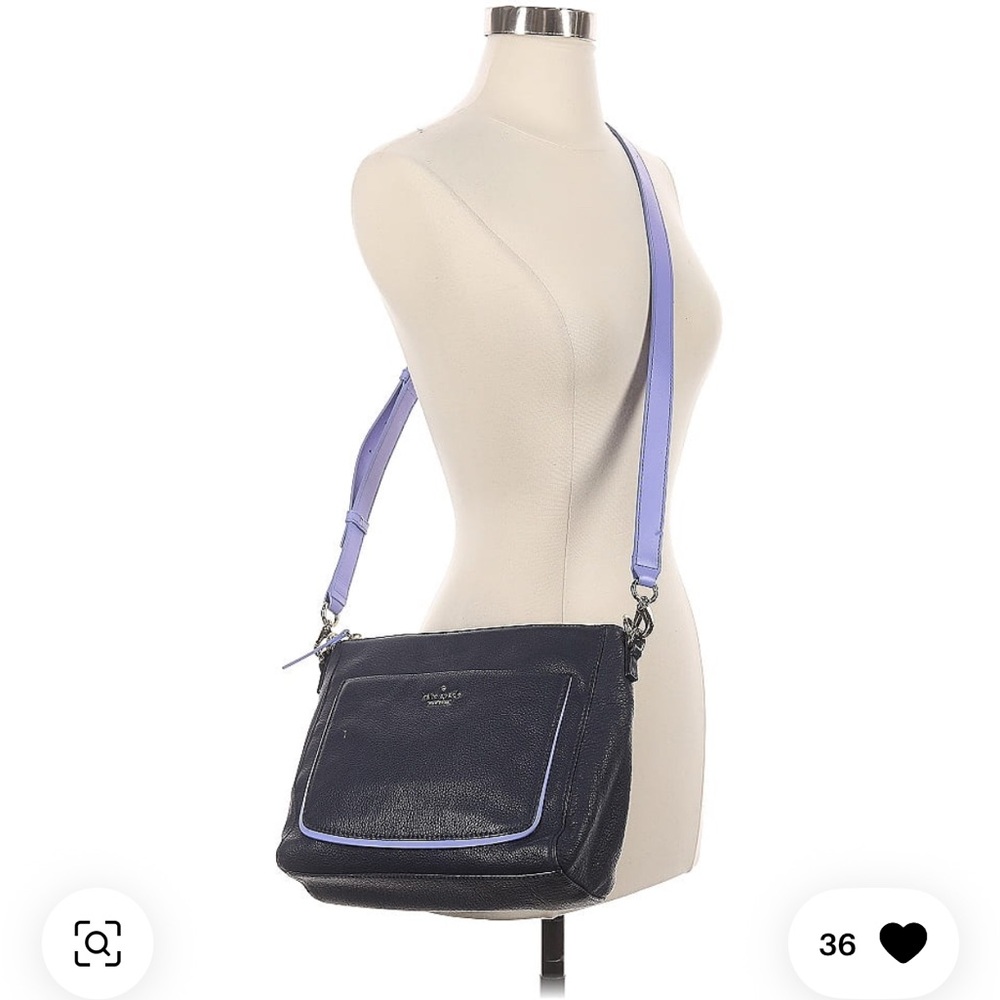 Kate Spade Blue Leather Satchel - Picture 3 of 5